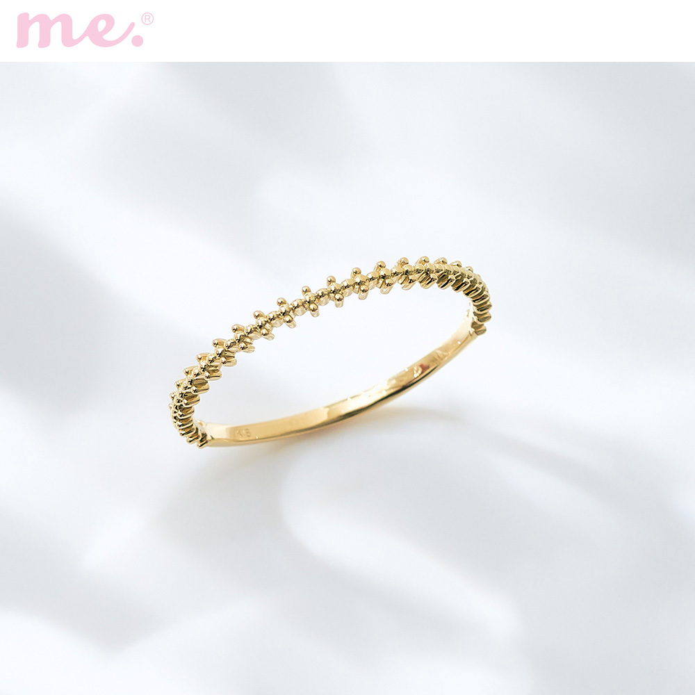 【ミー×ベルメゾン/me.×BELLE MAISON】【7月16日までお得!】 【受注生産】18金デコレーションリング【日本製】