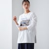 【ベルメゾン】フォトプリントコットン長袖Tシャツ