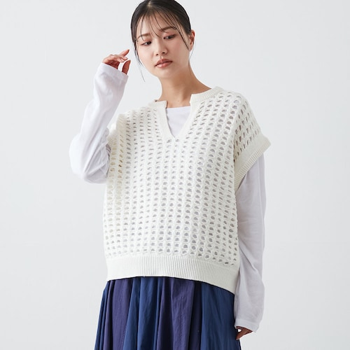 メッシュニットベスト
