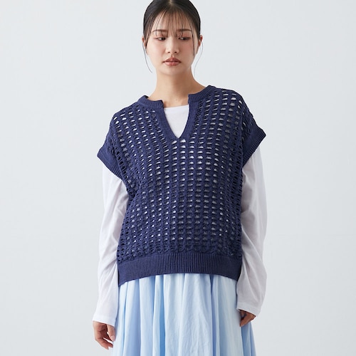 メッシュニットベスト