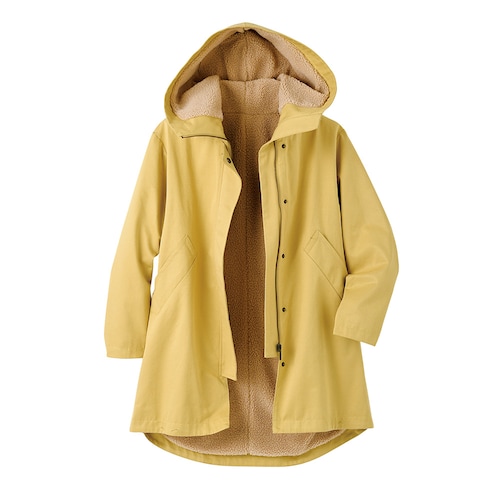 裏ボア使いフーディコート