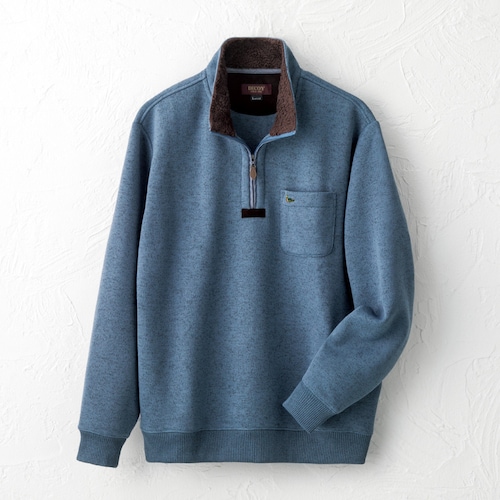 ＜ＤＥＣＯＹ＞襟裏ボアハーフジップトレーナー