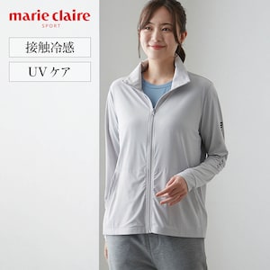 【マリ・クレール スポール/marie claire SPORT】接触冷感スタンドジップジャケット