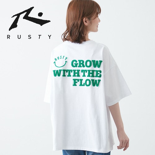 バックスマイルサガラ刺しゅう半袖Tシャツ
