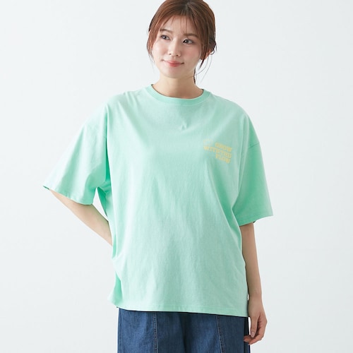 バックスマイルサガラ刺しゅう半袖Tシャツ