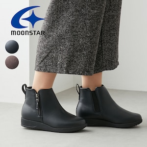 【ムーンスター/MoonStar】サイドファスナーショートブーツ【防滑・防水】