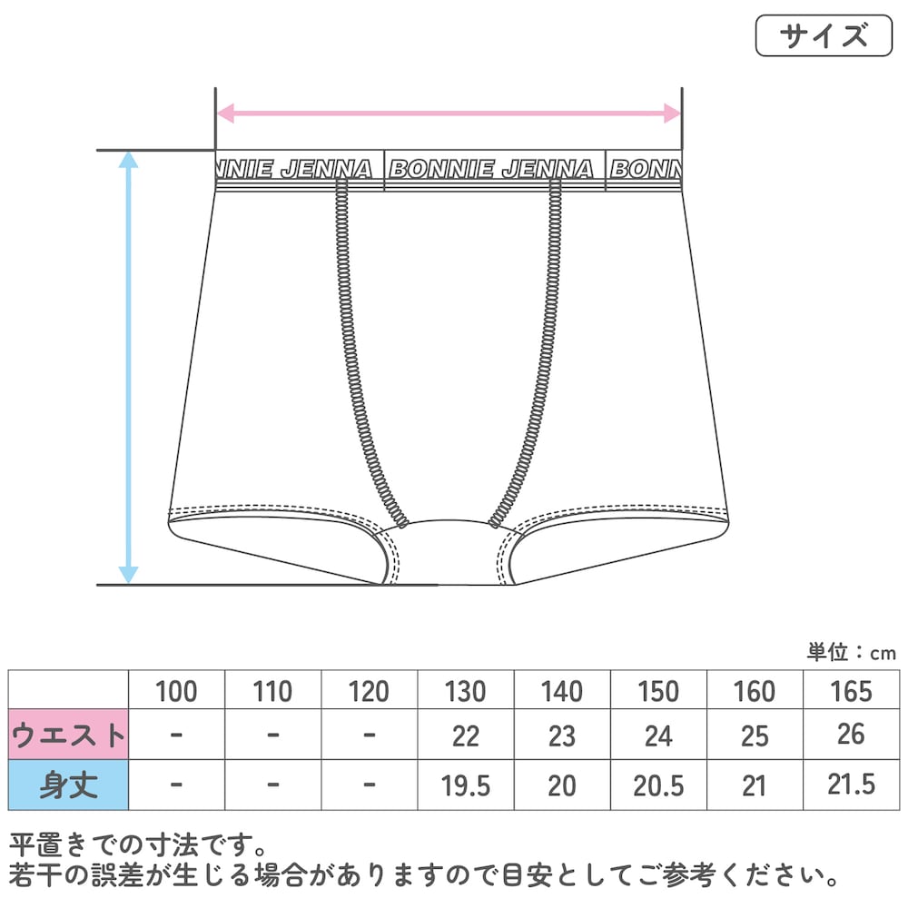ボクサー　サイズ表