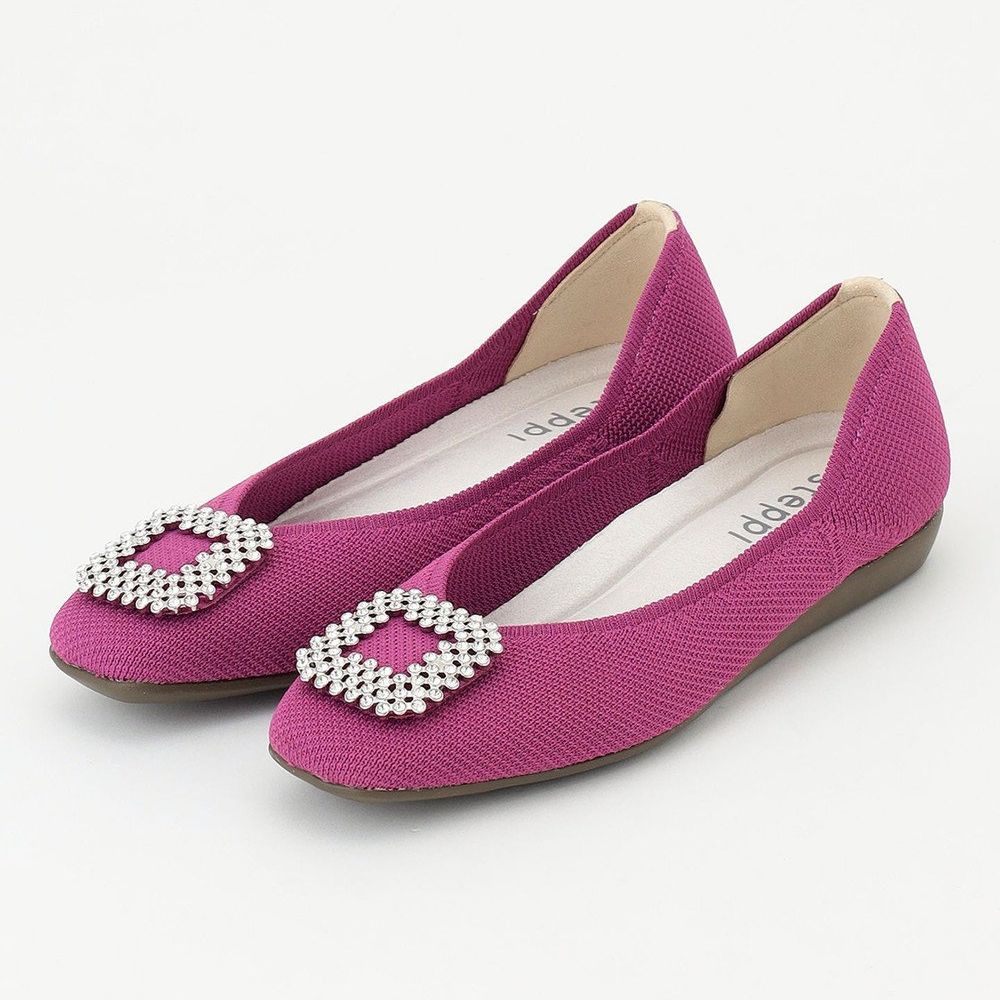 【オンワード樫山】【steppi/ステッピ】 ビジュー付スクエアパンプス