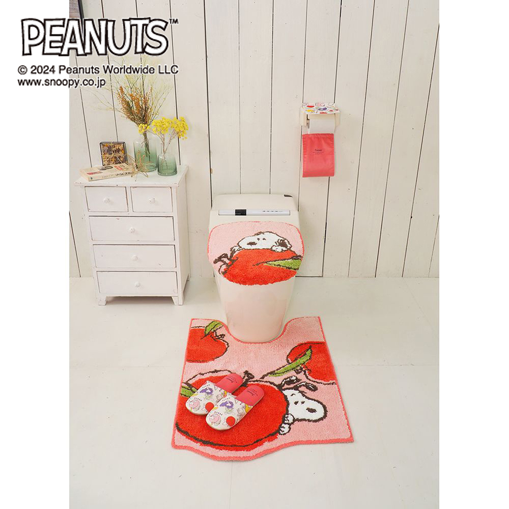 【ピーナッツ/PEANUTS】トイレマット・フタカバー/フルーツ 「スヌーピー」