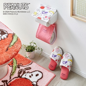 【ピーナッツ/PEANUTS】トイレットペーパーホルダーカバー・スリッパ/フルーツ 「スヌーピー」