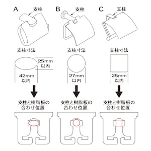 使用可能な１本支柱タイプ