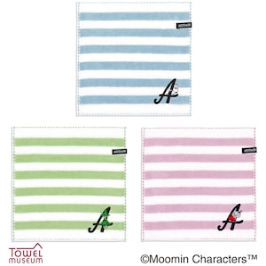 【ムーミン/MOOMIN】イニシャルステッチ タオルハンカチ「ムーミン」