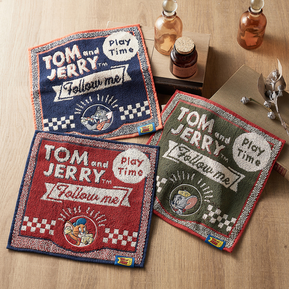 【トムとジェリー/TOM and JERRY】ダイナー タオルハンカチ「トムとジェリー」