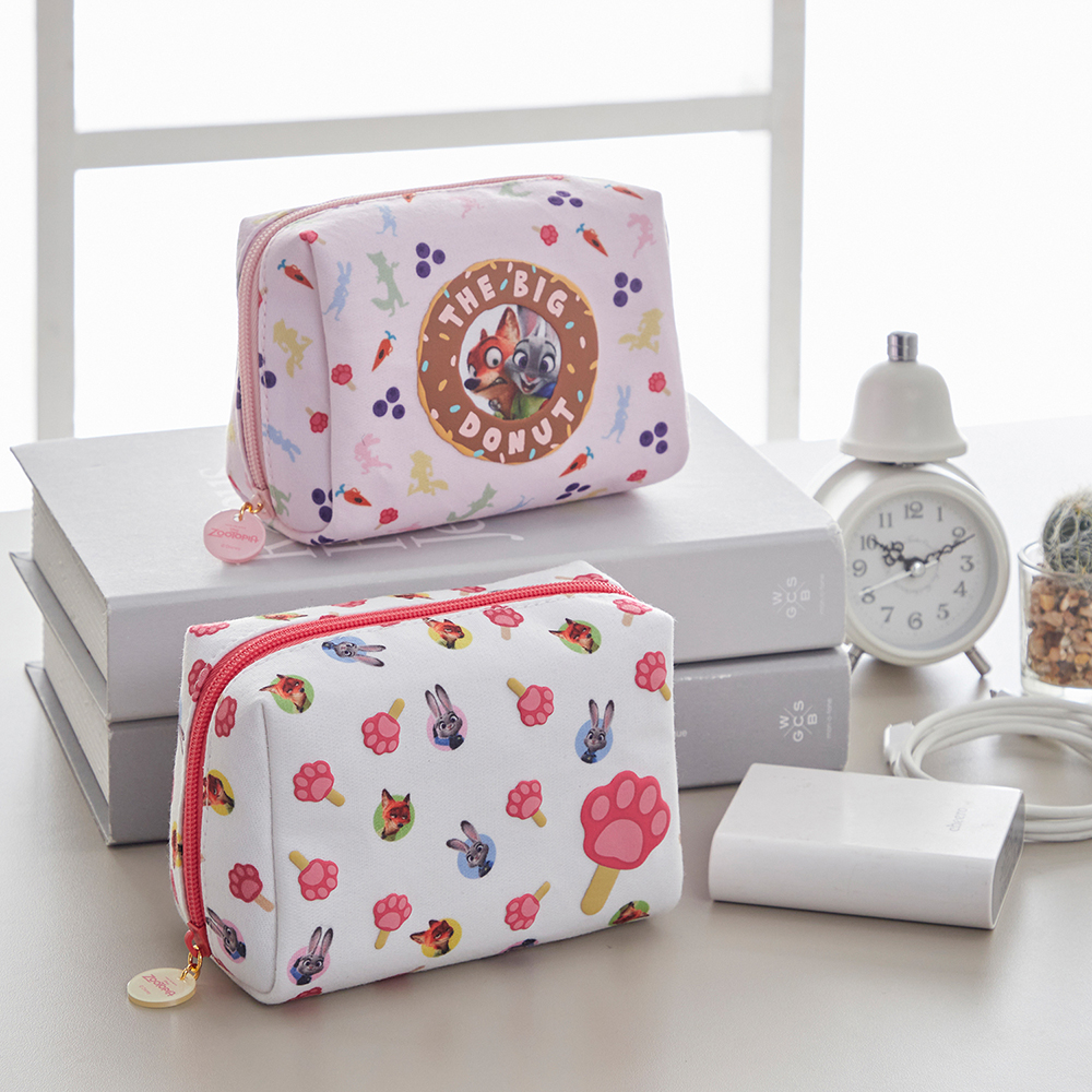 【ディズニー/Disney】ぷっくりデザインのボックスポーチ「ズートピア」