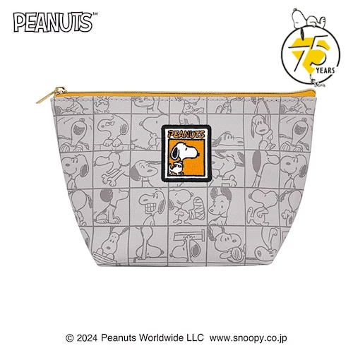 【PEANUTS75周年】 舟形ポーチ「スヌーピー」