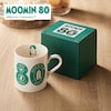 【ムーミン/MOOMIN】【80周年デザイン】グリーンロゴのマグカップ「ムーミン」