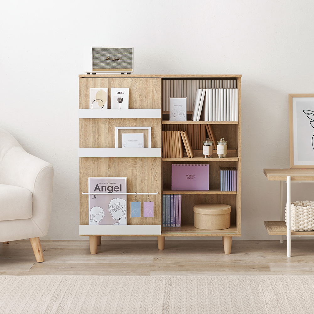 【ベルメゾン】魅せる収納ができるブックシェルフ