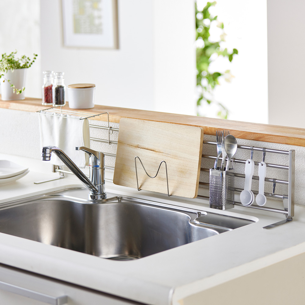 【ベルメゾン】【伸縮】シンク奥スタンド「レグスタ」