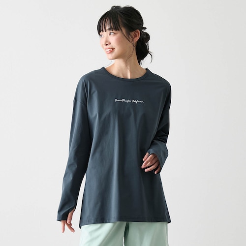 水陸両用バックデザイン長袖Tシャツ