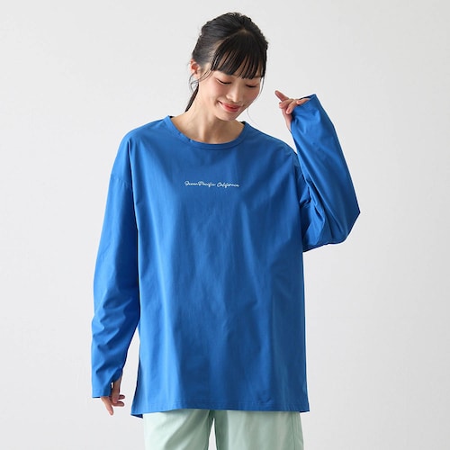 水陸両用バックデザイン長袖Tシャツ