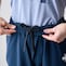 ウエストは総ゴム＋紐調整で快適な着心地