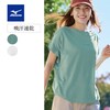 ―デザイン・スタイリング―・着こなしやすいシンプルなTシャツ・ラウンドした裾が腰まわりをさり気なくカバー・腕を上げても脇が見えにくい脇布付き―素材―・汗で濡れても高通気放熱性に優れたドライ素材・汗をか