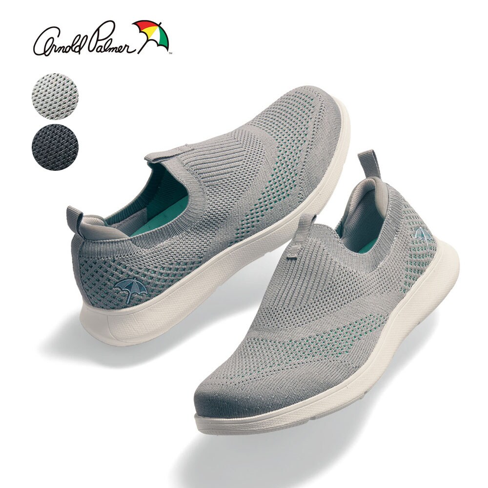 【アーノルドパーマー/ARNOLD PALMER】サッと履ける 軽量ニットスリッポンスニーカー