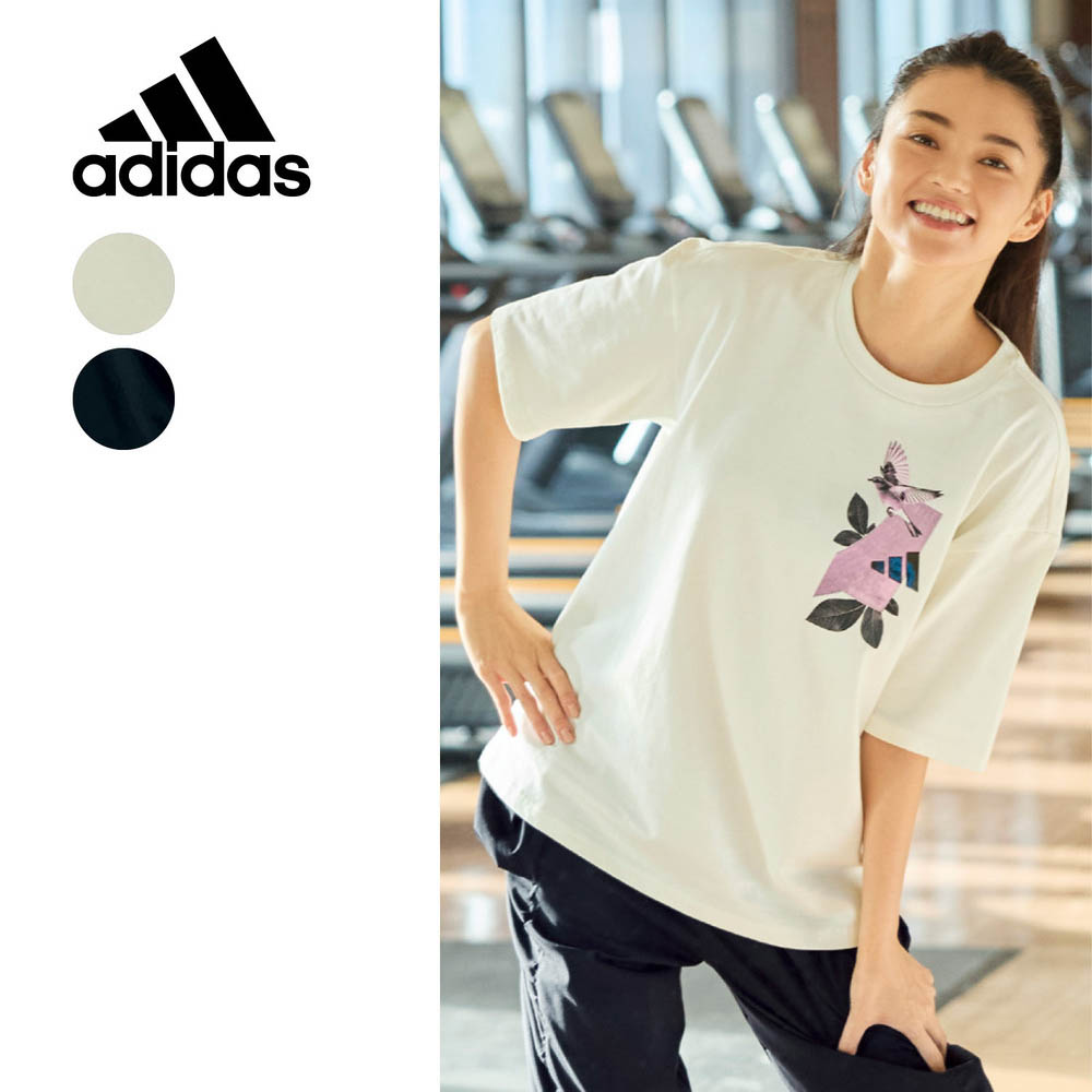 【アディダス/adidas】W LEAF グラフィック Tシャツ