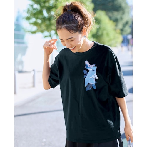 W LEAF グラフィック Tシャツ