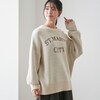 【ベルメゾン】ロゴジャカードラメニット