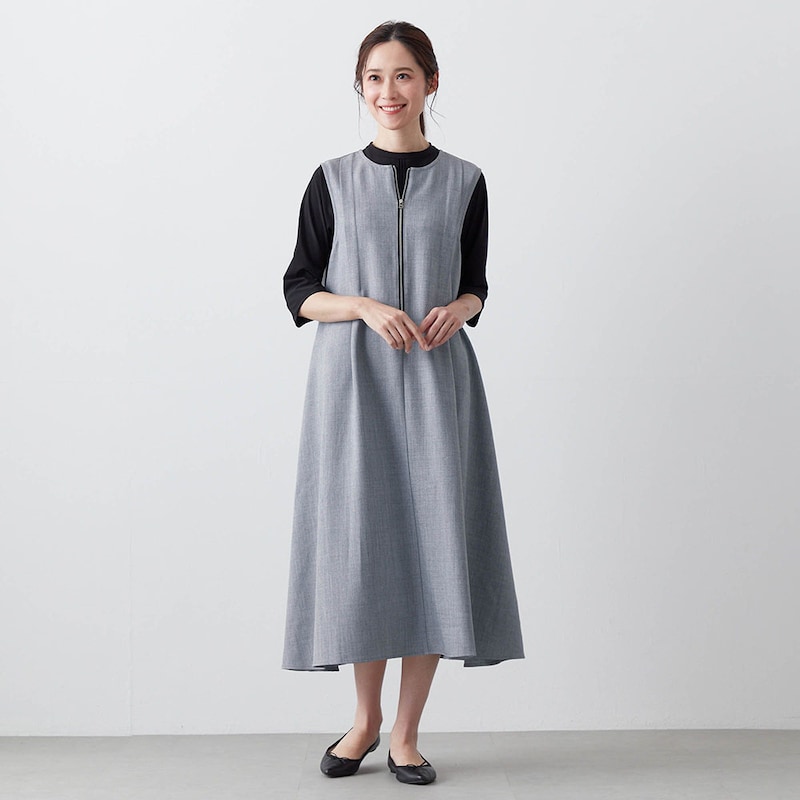 モデル身長170cm／M※写真は撮影用のため着丈+10cmになります。