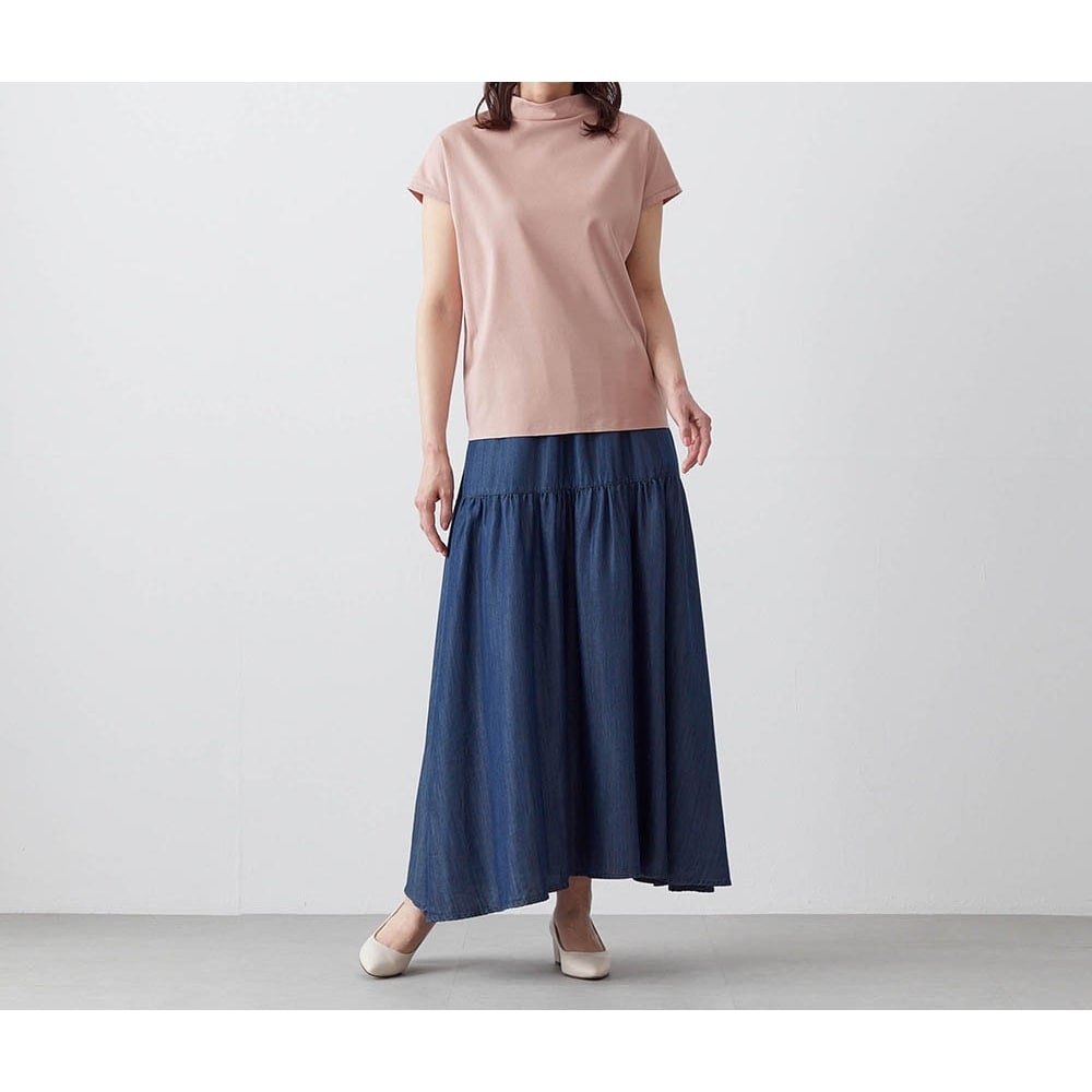 モデル身長173cm／M※写真は撮影用のため総丈+10cmになります。