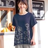 【花笑むとき/hana emu toki】お花刺繍切替えカットソー