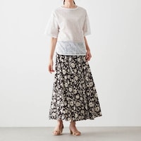 モデル身長170cm／M　※写真は撮影用のため身丈＋3cmになります。