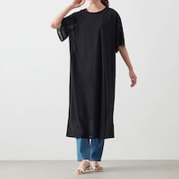 モデル身長170cm／M　※写真は撮影用のため身丈＋9cmになります。
