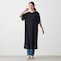モデル身長170cm／M　※写真は撮影用のため身丈＋9cmになります。