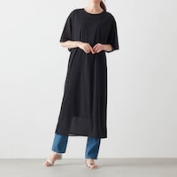 モデル身長170cm／M　※写真は撮影用のため身丈＋9cmになります。