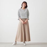 モデル身長173cm／M　※写真は撮影用のため股下＋5cmになります。