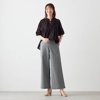 モデル身長173cm／M　※写真は撮影用のため股下＋6cmになります。