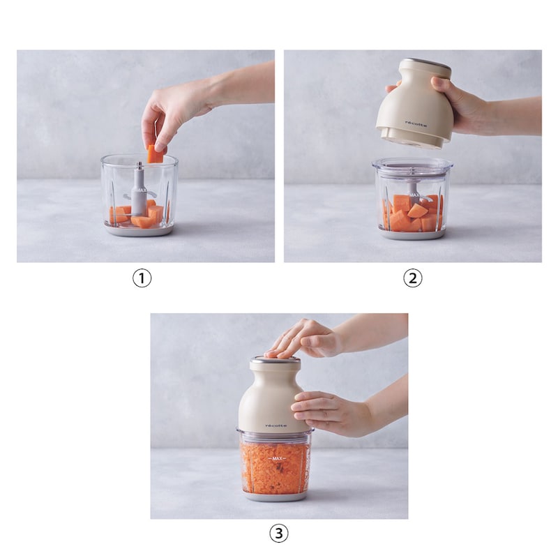 食材を入れてボタンを押すだけのシンプル操作