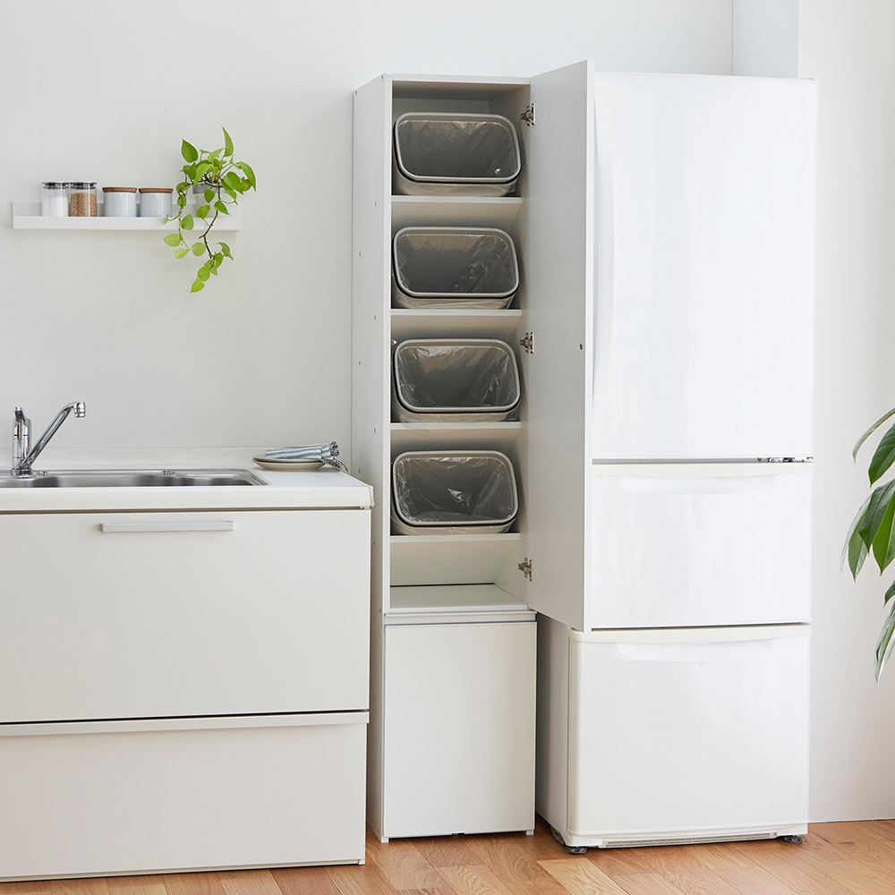 【ベルメゾン】5分別できるタワー型ダストボックス 【ベルメゾン】5分別できるタワー型ダストボックス