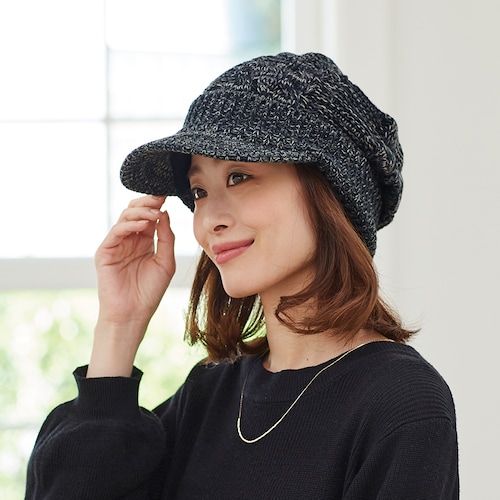 小顔魅せニットキャスケット