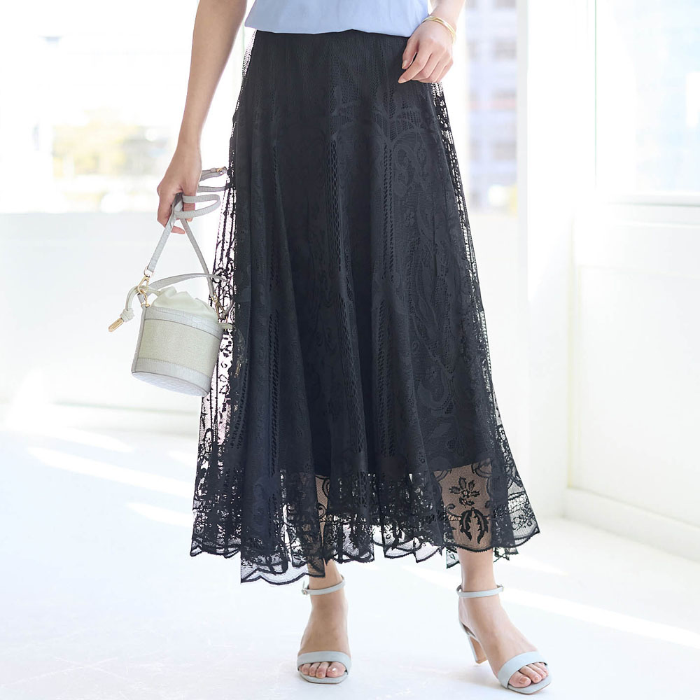 【スタイルノート/StyleNote】サーキュラーレーススカート