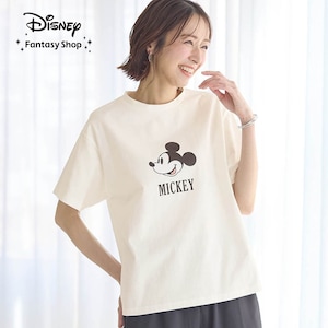 【ベルメゾン】大人プリントTシャツ「ミッキーマウス」