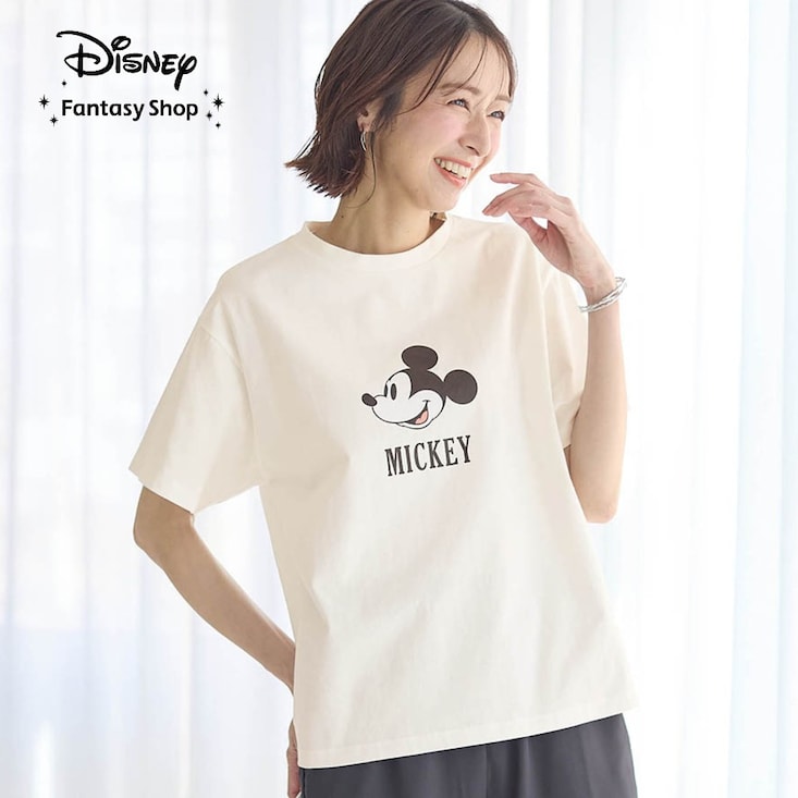 大人プリントTシャツ「ミッキーマウス」