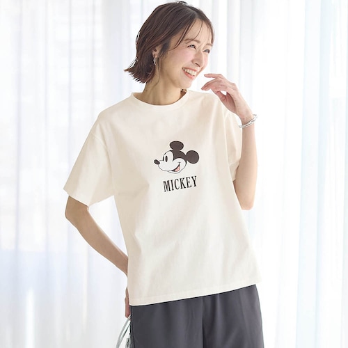 大人プリントTシャツ「ミッキーマウス」