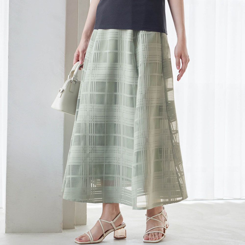 【スタイルノート/StyleNote】シアーチェックスカート