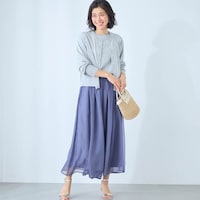 モデル身長168cm／M ※写真は撮影用のため股下+4cmになります。