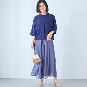 モデル身長168cm／M ※写真は撮影用のため股下+4cmになります。