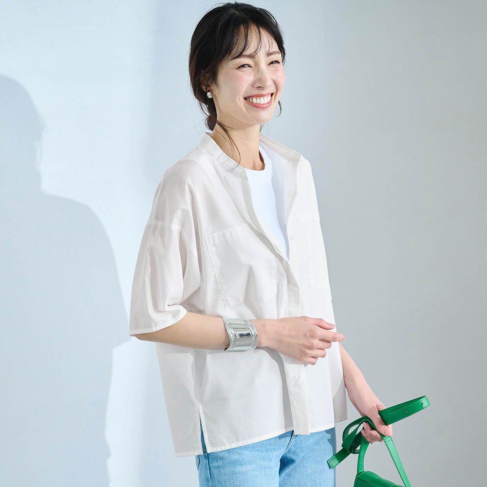 【サラリスト/Salalist】サラッと快適なポケットデザインブラウス